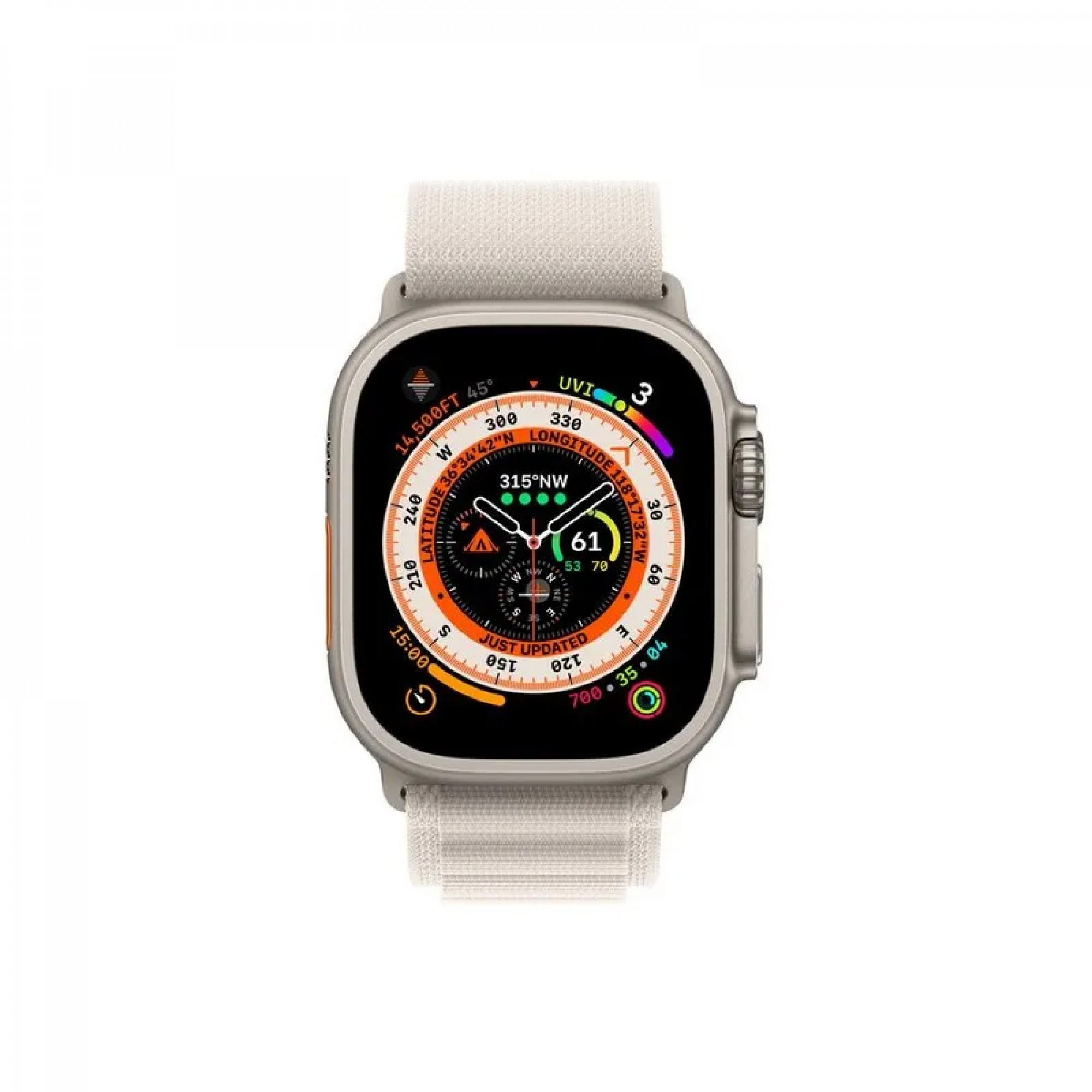 Apple Watch Ultra GPS + Cellular 49mm Titanium Case with Starlight Alpine Loop  (MQF03/MQFR3) б/у